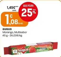 Intermarché Sugus morango, multisabor promoção