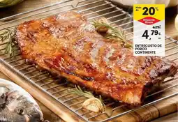 Continente Entrecosto de porco continente promoção