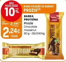 Intermarché Barra proteína Prozis promoção