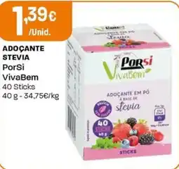 Intermarché Adoçante stevia porsi vivabem promoção
