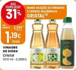 Intermarché Vinagre de sidra cristal promoção