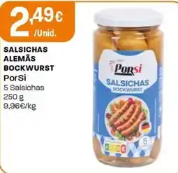 Intermarché Salsichas alemãs bockwurst PorSi promoção