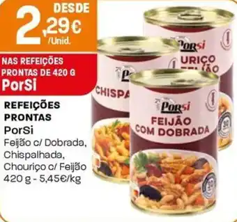 Intermarché Refeições prontas PorSi promoção