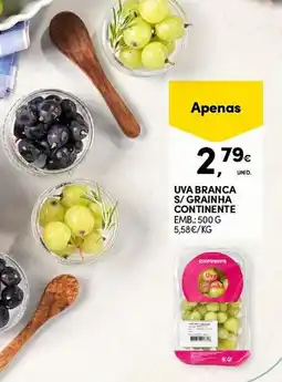 Continente Uva branca s/grainha continente promoção