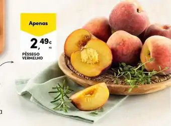 Continente Pêssego vermelho promoção