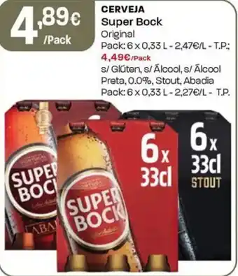 Intermarché Cerveja super bock promoção