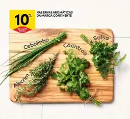 Continente Nas ervas aromáticas da marca continente promoção