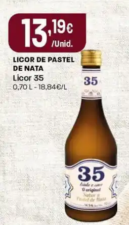 Intermarché Licor de pastel de nata Licor 35 promoção