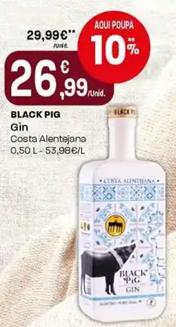 Intermarché Black Pig Gin promoção