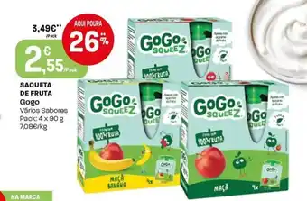 Intermarché Saqueta de fruta Gogo promoção