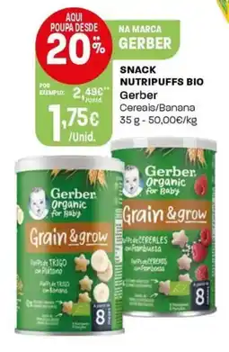 Intermarché Snack nutripuffs bio gerber promoção