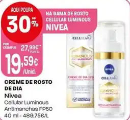 Intermarché Creme de rosto de dia nivea promoção