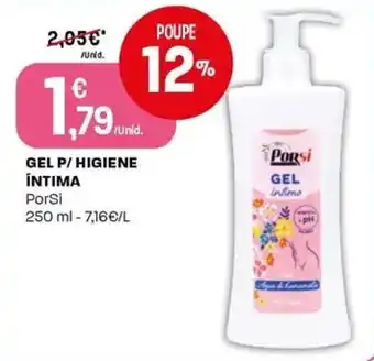 Intermarché Gel p/ higiene íntima PorSi promoção