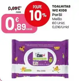 Intermarché Toalhitas wc kids PorSi promoção