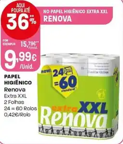 Intermarché Papel higiénico Renova promoção