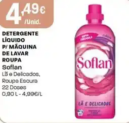 Intermarché Detergente líquido p/ máquina de lavar roupa soflan promoção