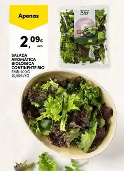 Continente Salada aromática biológica continente bio promoção
