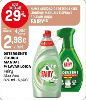 Intermarché Detergente líquido manual p/ lavar loiça fairy promoção
