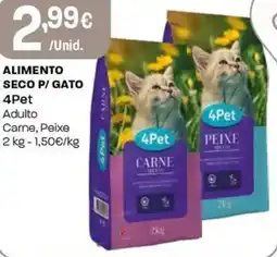 Intermarché Alimento seco p/ gato 4pet promoção