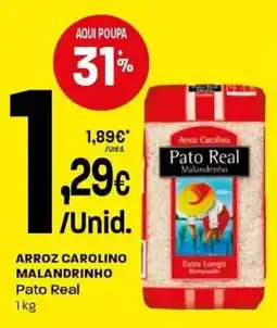 Intermarché Arroz carolino malandrinho Pato Real promoção