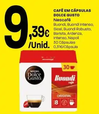 Intermarché Café em cápsulas dolce gusto nescafé promoção