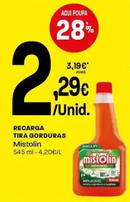 Intermarché Recarga tira gorduras mistolin promoção
