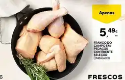 Continente Frango do campo em pedaços continente seleçao (embalado) promoção