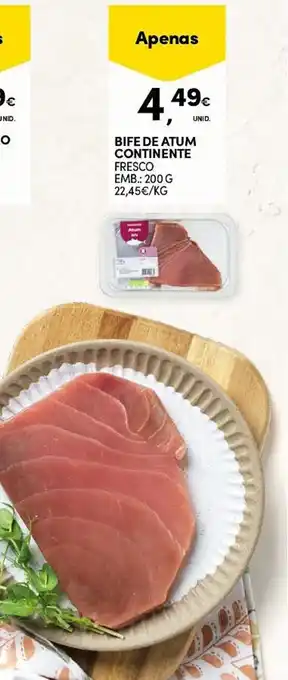 Continente Bife de atum continente fresco promoção