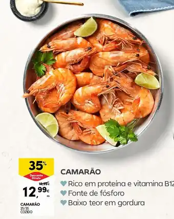 Continente Camarão 25/35 cozido promoção