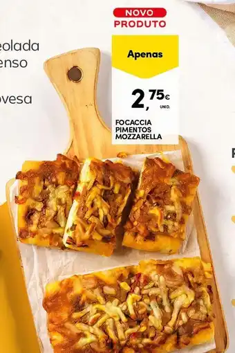 Continente Focaccia pimentos mozzarella promoção