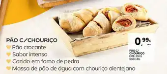 Continente Pão c/ chouriço promoção