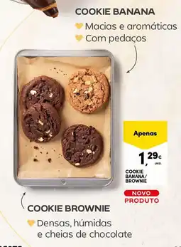 Continente Cookie banana/ brownie promoção