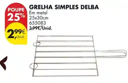 Pingo Doce Grelha simples delba promoção
