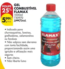 Pingo Doce Gel combustível flamax promoção