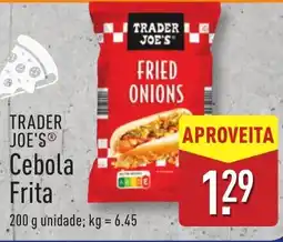 ALDI TRADER JOE'S Cebola Frita promoção