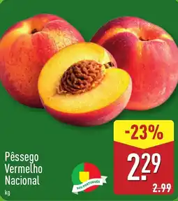 ALDI Pêssego Vermelho Nacional promoção