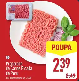 ALDI Preparado de Carne Picada de Peru promoção