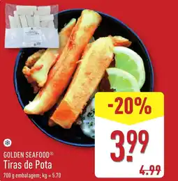ALDI GOLDEN SEAFOOD Tiras de Pota promoção