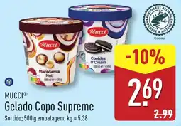 ALDI MUCCI Gelado Copo Supreme promoção