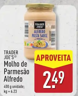ALDI TRADER JOE'S Molho de Parmesão Alfredo promoção