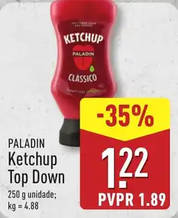 ALDI PALADIN Ketchup Top Down promoção