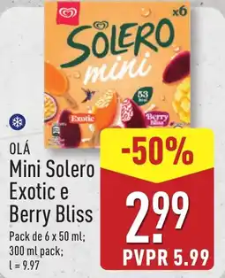 ALDI OLÁ Mini Solero Exotic e Berry Bliss promoção