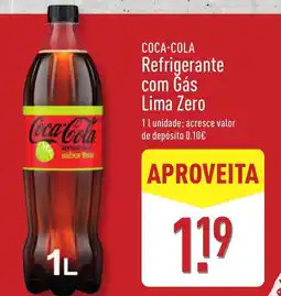 ALDI COCA-COLA Refrigerante com Gás Lima Zero promoção