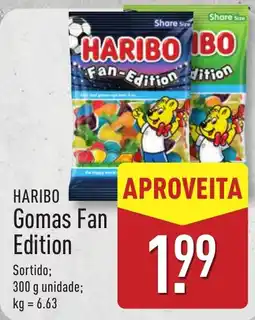ALDI HARIBO Gomas Fan Edition promoção