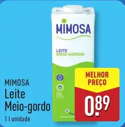ALDI MIMOSA Leite Meio-gordo promoção