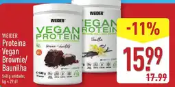 ALDI WEIDER Proteína Vegan Brownie/ Baunilha promoção