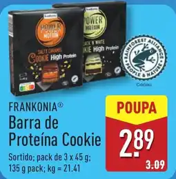 ALDI FRANKONIA Barra de Proteína Cookie promoção