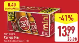 ALDI SUPER BOCK Cerveja Mini promoção