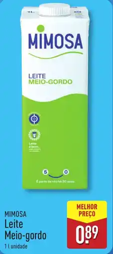 ALDI MIMOSA Leite Meio-gordo promoção
