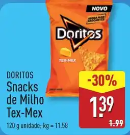 ALDI DORITOS Snacks de Milho Tex-Mex promoção